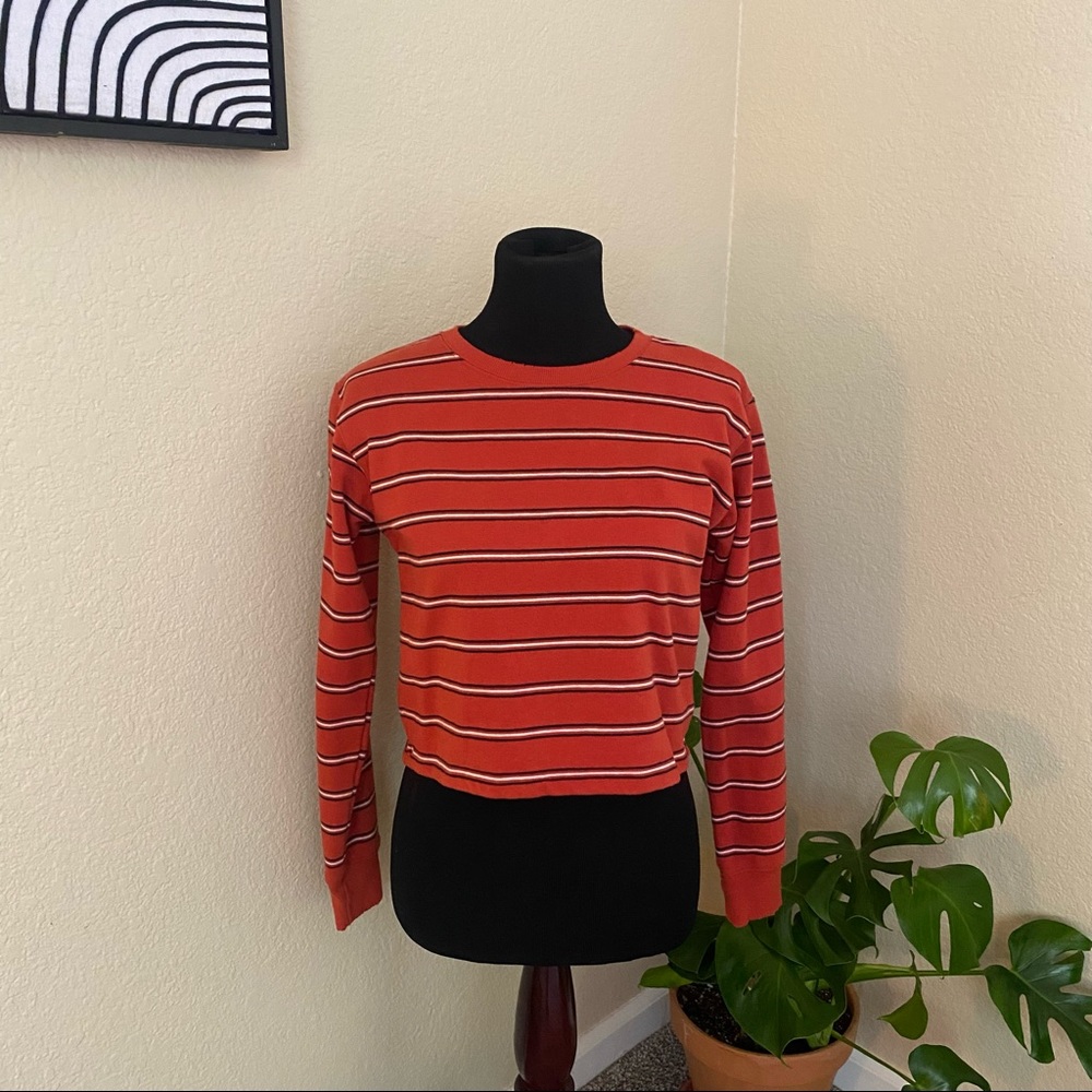 Forever 21 Red Striped Sweater